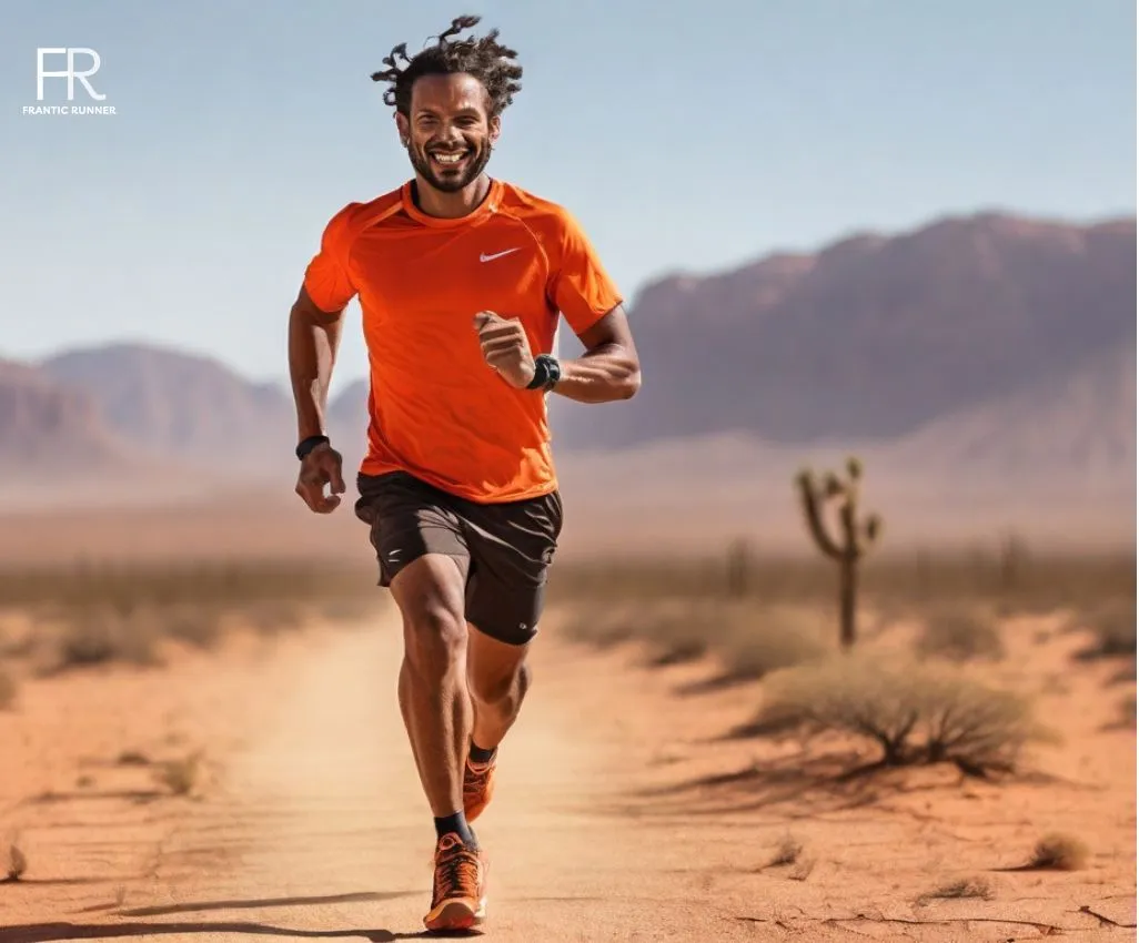 a male runner running in the dessert while understanding why is running so hard for me