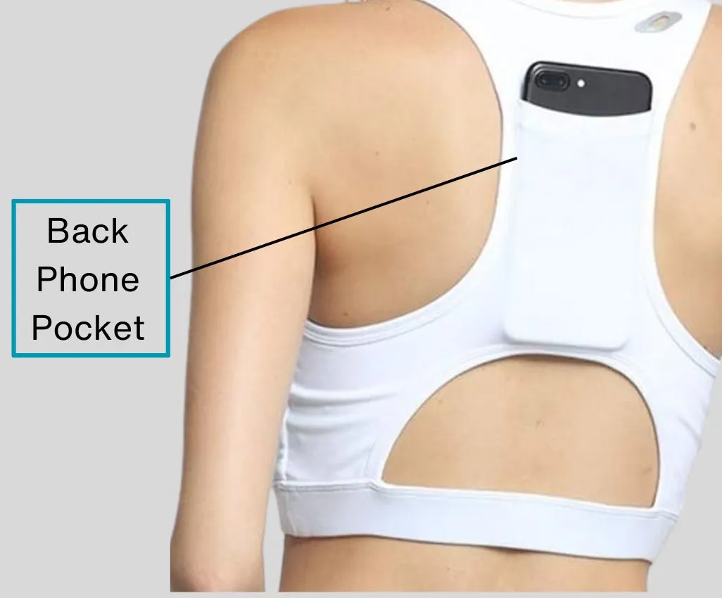 Best women's running bra with phone pocket (High-Impact))