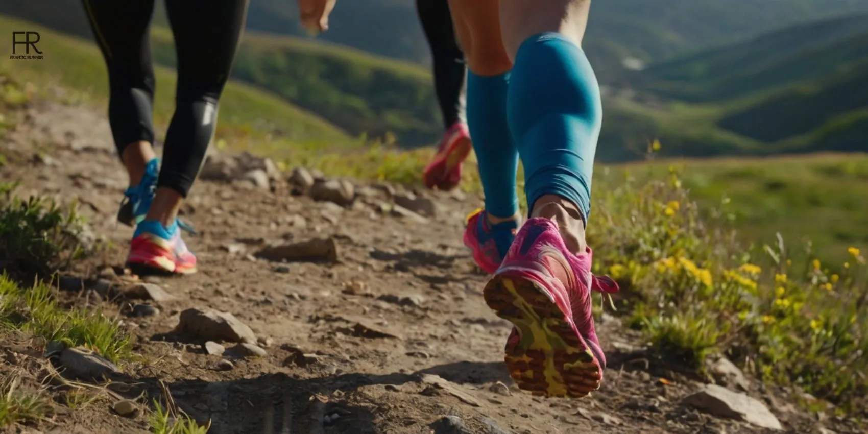 a group of 4 runners running wearing 9 best running shoes for forefoot strikers