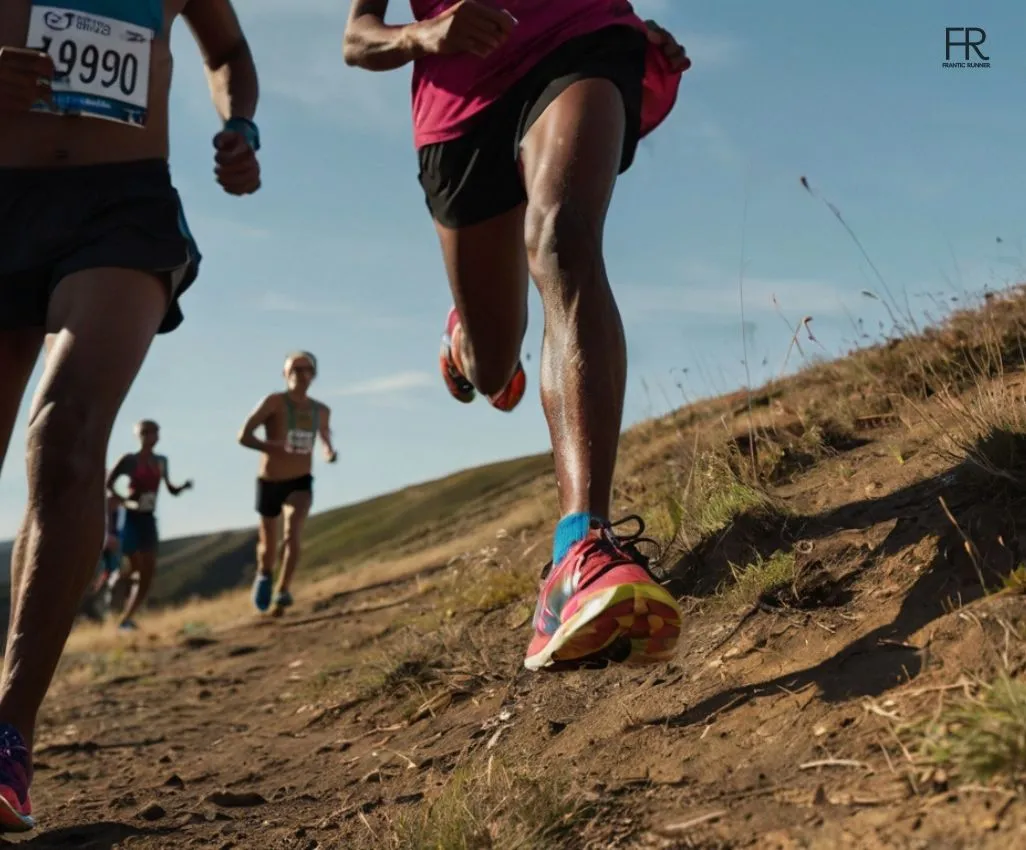 an image of 4 runners running wearing 9 best running shoes for forefoot strikers