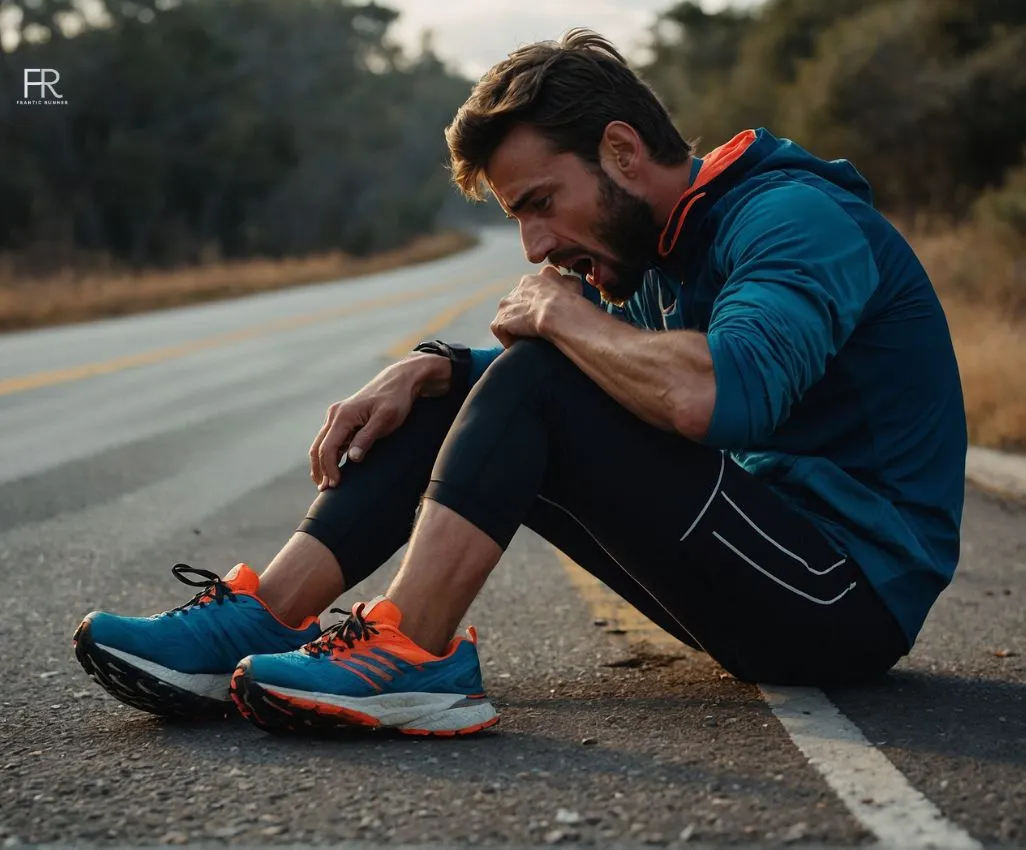 an image of a runner started running after a broken toe