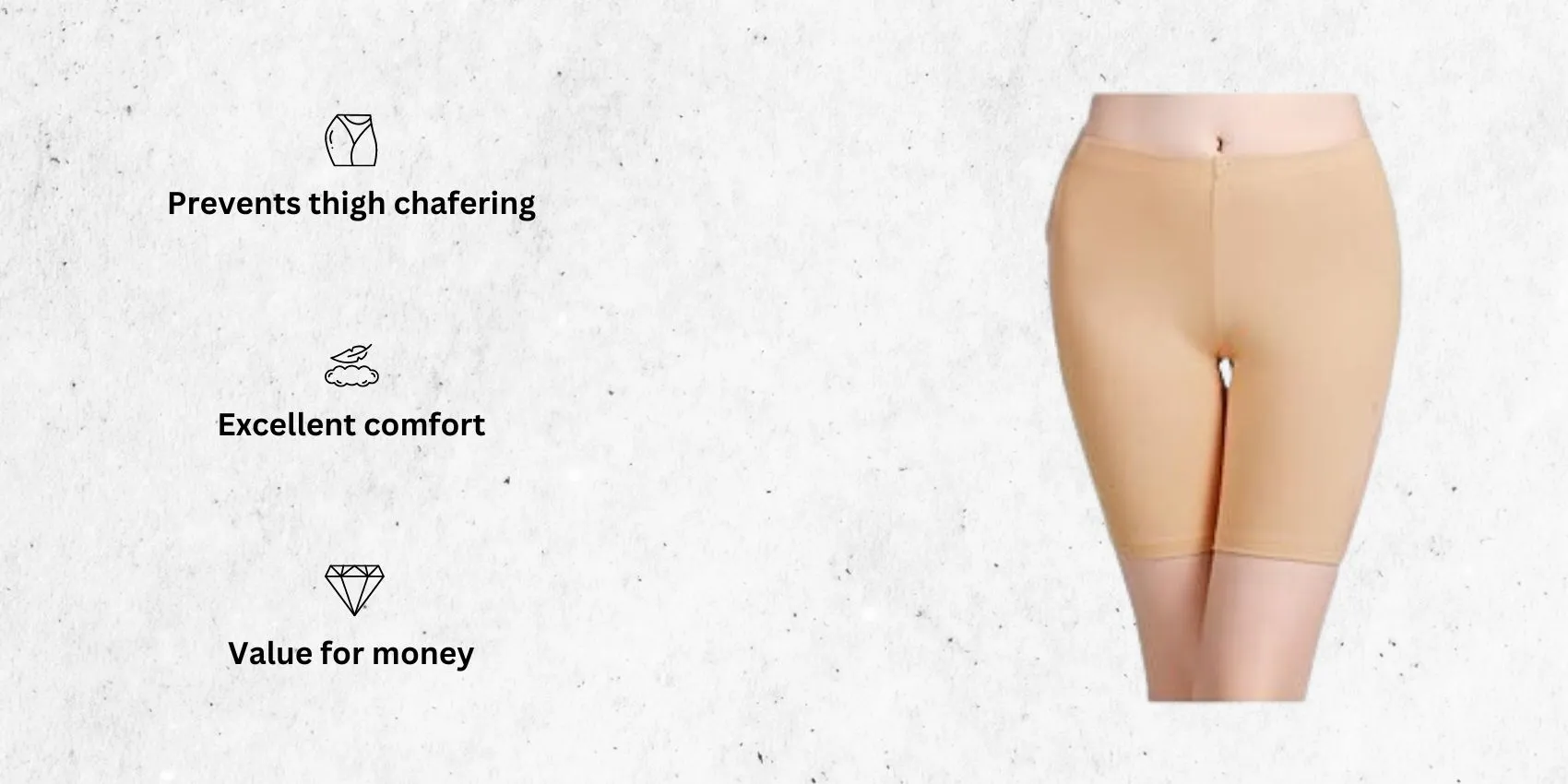 an image of wirarpa Women's Anti Chafing Cotton women's running underwear to prevent chafing alongside its main features